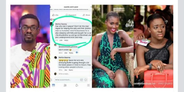 Zylofon Media boss (L) is being accused of having an affair with Fella Makafui (R)