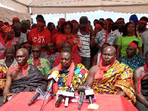 some of the traditional leaders speaking during the press conference