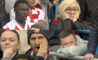 Arsenal fans were disappointed after Manchester City defeat