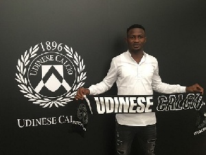 Nicholas Opoku is on pre-season with Udinese