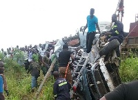File photo: The vehicle somersaulted and later landed in a nearby bush
