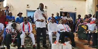 Dr Matthew Opoku Prempeh addressing the clergy