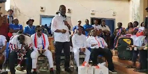 Dr Matthew Opoku Prempeh addressing the clergy