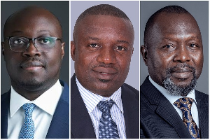 Nominees for ministerial appointment (L-R): Dr. Ato Forson, John Jinapor and Dr. Dominic Ayine