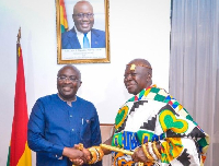 Otumfuo Osei Tutu II and Dr Bawumia