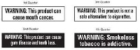 The pictorial arnings are targeted at increasing public awareness about dangers of using tobacco