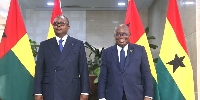 Umaro Mokhata Sissoco Embalo (left), and Akufo-Addo (right)