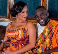 Ghanaian actor, Fred Nuamah and his wife Martekor