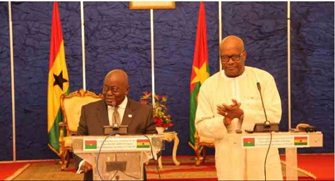 President Akufo-Addo with President Roch Marc Christian Kabore of Burkina Faso