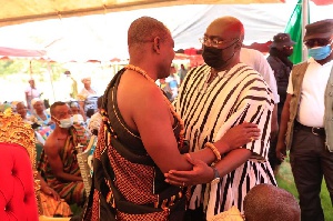 Dr Bawumia with Nana Soglo Alloh IV