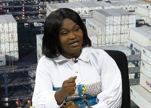 Winner of Maritime Reporter of the Year, Josephine Antwi-Agyei speaking on Eye on Port