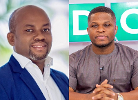 L-R: Football administrator, Sammy Anim Addo and Goldbod CEO, Sammy Gyamfi