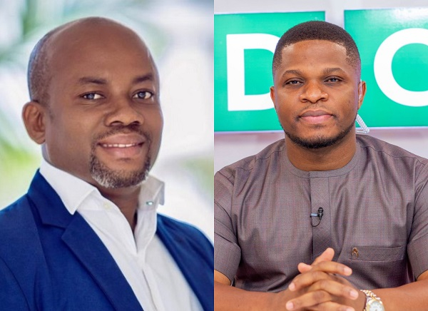 L-R: Football administrator, Sammy Anim Addo and Goldbod CEO, Sammy Gyamfi