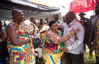 President Nana Addo Dankwa Akufo-Addo with Nana Akua Dwum II, Edubiasehemaa