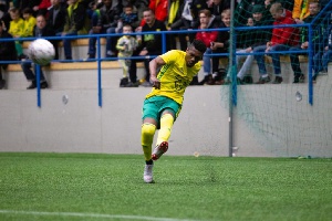 David Addy was in action for his side