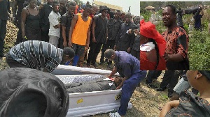 The 2 embalmers seized a dead body over unpaid balance of an embalmment fee of GH