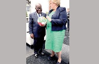 President Akufo-Addo with Erna Solberg, Prime Minister of Norway