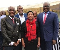 Dr Mensah with the First Lady of Gauten and Premier of Gauten HE. David Makhura