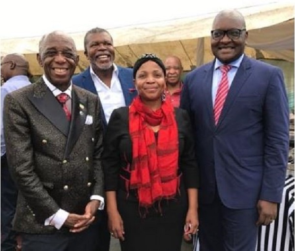 Dr Mensah with the First Lady of Gauten and Premier of Gauten HE. David Makhura