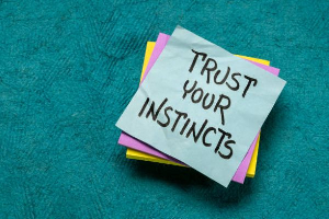 Instincts and intuition can guide crucial choices