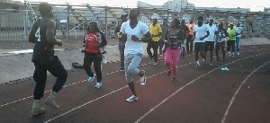 Old students of KAWSEC exercise for good health