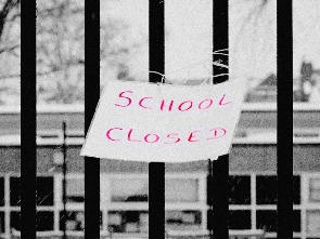 A school temporarily closed down