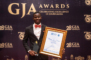 Philip Teye Agbove,won Online News Journalist of the Year