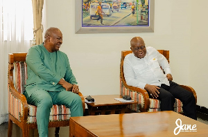 President John Dramani Mahama and his predecessor, former President Akufo-Addo