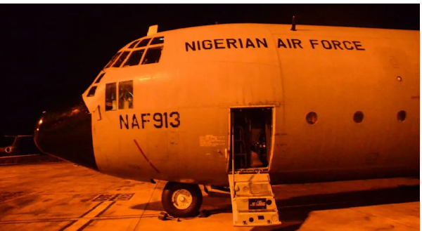 The aircraft was en route to Portugal when it had to land in Burkina Faso, Nigerian authorities said