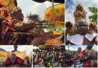 Screenshots of scenes for the Okyenhene@25 durbar