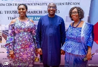 Minister of Communications Ursula Owusu-Ekuful with Vice president and Mother
