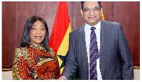 Minister for Foreign Affairs and Regional Integration, Shirley Ayorkor Botchwey and Ali Sabri