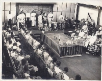 A photo of Ghana's National Assembly in the early independence days