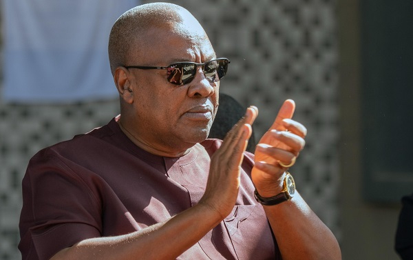 John Dramani Mahama is the president of Ghana