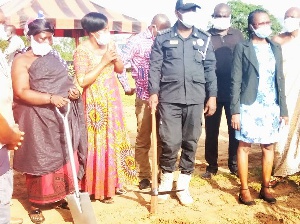 MP Cuts Sod For Police Office Complex