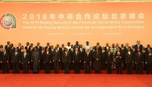 Leaders of China and 53 African nations at a two-day summit in Beijing