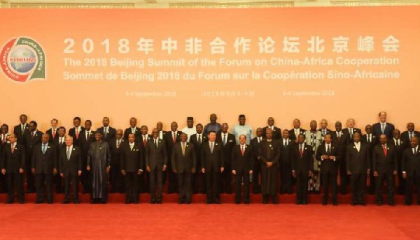 Leaders of China and 53 African nations at a two-day summit in Beijing