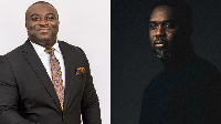 From L to R: Artiste manager Nii Noi and Gospel singer Joe Mettle