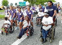 The race is the only event exclusively for athletes living with physical disabilitie