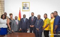 Vice-President Dr Mahamudu Bawumia and the team from NAACP