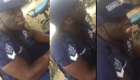 The cop who was caught in the video allegedly demanding bribe