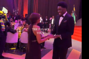 The young royals are seen displaying their dance moves