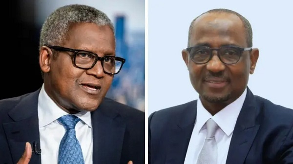 Aliko Dangote (L) has accused Farouk Ahmed (R) of corruption