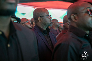 Kurt paid his last respect to the victims during their state funeral in Accra