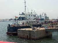 The oil vessel seized by the Ghana Navy