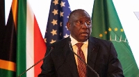 President Cyril Ramaphosa addressed international officials at the summit in Johannesburg