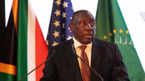 President Cyril Ramaphosa addressed international officials at the summit in Johannesburg