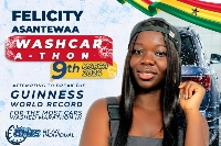 Felicity Asantewaa's 'washcar-a-thon' is scheduled for March 9, 2024.
