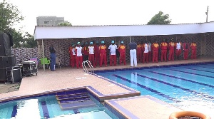 Fire Safety Officers Swimming Lessons