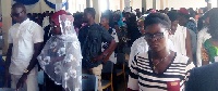 Sections of the lecturers and students during the matriculation of some 462 fresh men and women
